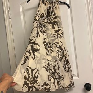 Beautiful Brown and Cream color dress